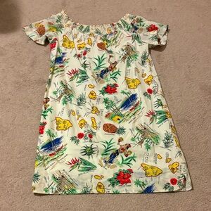 J. Crew Kids Dress with Tropical Print